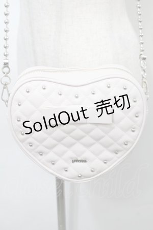 画像: Pium / キルティングハートショルダーバッグ  ピンク S-25-10-11-038-LO-BG-HR-ZS