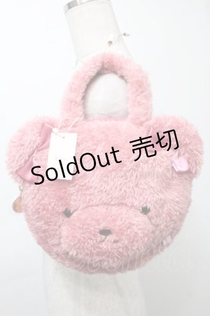 画像: Maison de FLEUR / ピンくまニアトートバッグ  ピンク S-25-10-11-040-LO-BG-AS-ZS