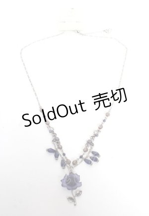 画像: axes femme / ローズモチーフネックレス  シルバー Y-25-10-16-001-AX-AC-SZ-ZI