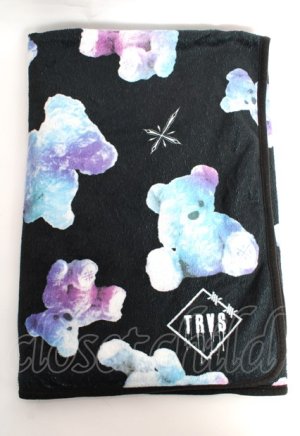 画像: TRAVAS TOKYO / Myriad of bears Blanket  ブラック Y-25-10-16-018-PU-ZA-SZ-ZY