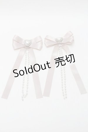 画像: LOLITA / リボンクリップ  ベージュ S-25-10-24-1002-LO-AC-AS-ZS