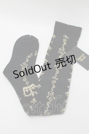 画像: Innocent World / Union Flag ラメオーバーニー  黒ｘゴールド S-25-10-24-1003-IW-ZA-HR-ZS