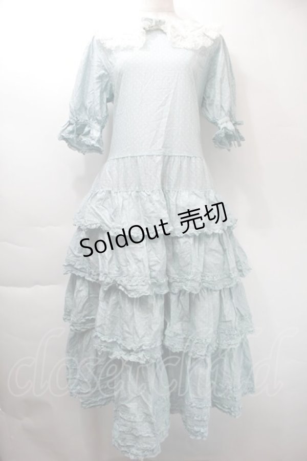 画像1: PINK HOUSE / ドットワンピース  サックス S-25-11-03-036-LO-OP-AS-ZS (1)