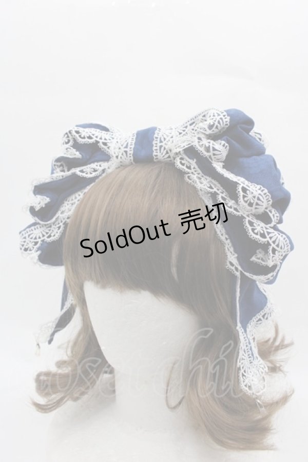 画像1: Hoshibako Works / 東方Project x HoshibakoWorks チルノ リボンカチューシャ  ネイビー I-25-11-15-123-LO-AC-SA-ZI (1)