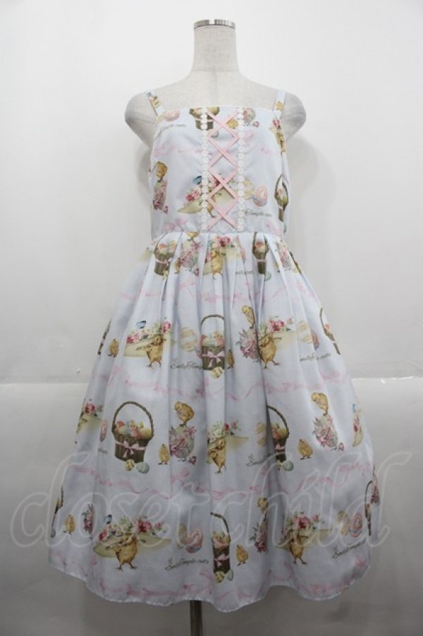 画像1: Emily Temple cute / ランディ・ドゥ・パックキャミワンピース  サックス I-25-11-15-052-ET-OP-SA-ZI (1)