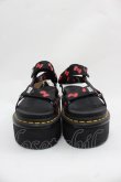 画像2: Dr.Martens （Getta Grip） / Dr.Martens × HELLO KITTY 60years　サンダル UK4 黒 I-25-11-15-102-PU-SH-SA-ZI (2)