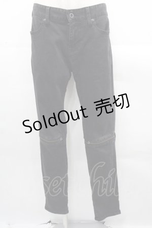 画像: CIVARIZE / Knee ZIPストレッチスキニーパンツ 46 黒 I-25-11-15-094-GO-PA-SA-ZI