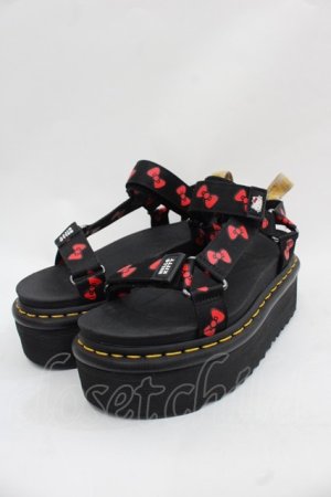 画像: Dr.Martens （Getta Grip） / Dr.Martens × HELLO KITTY 60years　サンダル UK4 黒 I-25-11-15-102-PU-SH-SA-ZI