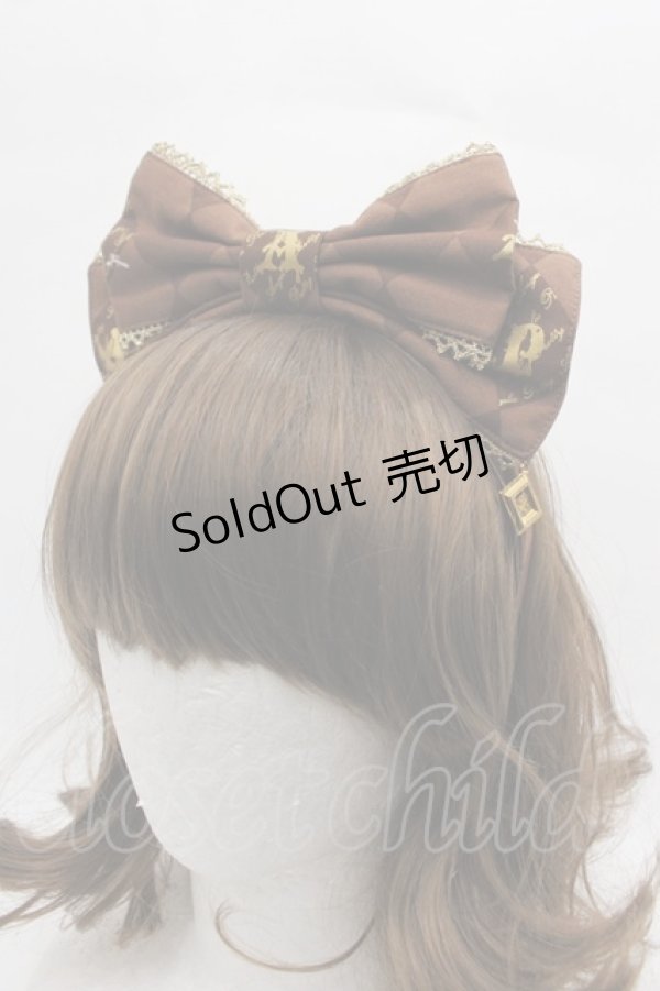 画像1: Angelic Pretty / Chess Chocolateカチューシャ  ブラウン I-25-11-15-122-AP-AC-SA-ZI (1)