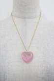 画像2: PINK HOUSE / ハートラメモチーフネックレス  ピンク I-25-11-15-097-LO-AC-SA-ZI (2)