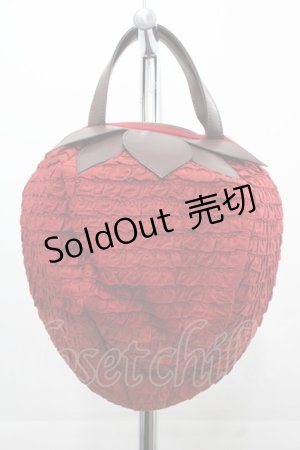 画像: PINK HOUSE / いちごフリルバッグ  赤 I-25-11-15-098-LO-BG-SA-ZI