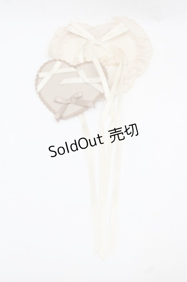 画像1: PINK HOUSE / ダブルハートワッペンセット  生成り I-25-11-15-108-LO-ZA-SA-ZI (1)