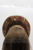 画像4: Angelic Pretty / Chess Chocolateボンネット  ブラウン I-25-11-15-124-AP-AC-SA-ZI (4)