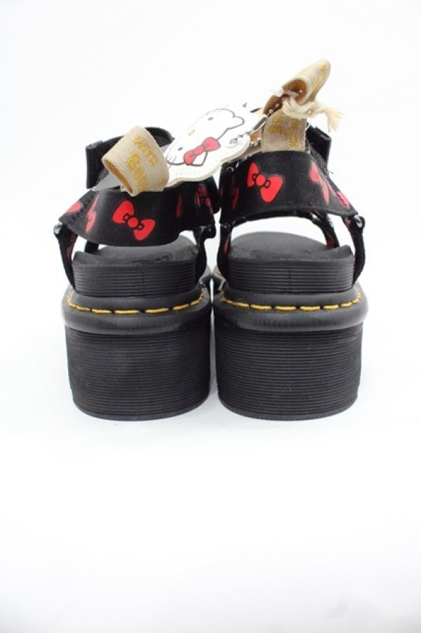 画像4: Dr.Martens （Getta Grip） / Dr.Martens × HELLO KITTY 60years　サンダル UK4 黒 I-25-11-15-102-PU-SH-SA-ZI (4)