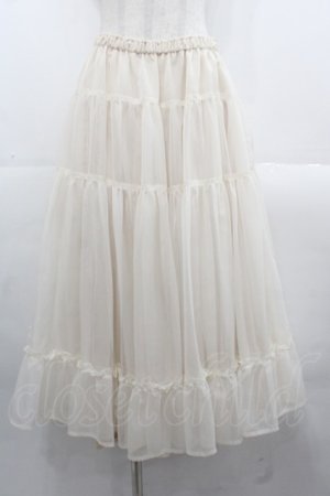 画像: PINK HOUSE / テトロンシャースカート  アイボリー I-25-11-15-092-LO-SK-SA-ZI