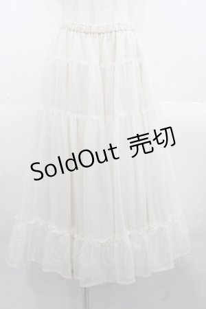 画像: PINK HOUSE / テトロンシャースカート  アイボリー I-25-11-15-092-LO-SK-SA-ZI