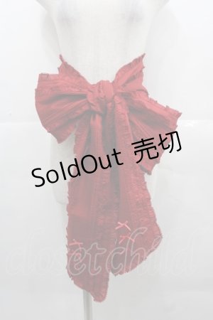 画像: PINK HOUSE / 配色使いローンサッシュベルト  赤 I-25-11-15-100-LO-ZA-SA-ZI