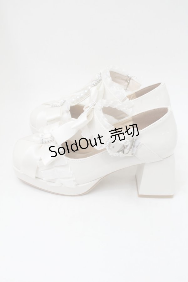 画像2: Lovely Tency / MA フリルリボンPLP パンプス M オフ S-25-11-18-004-LO-SH-HR-ZS (2)