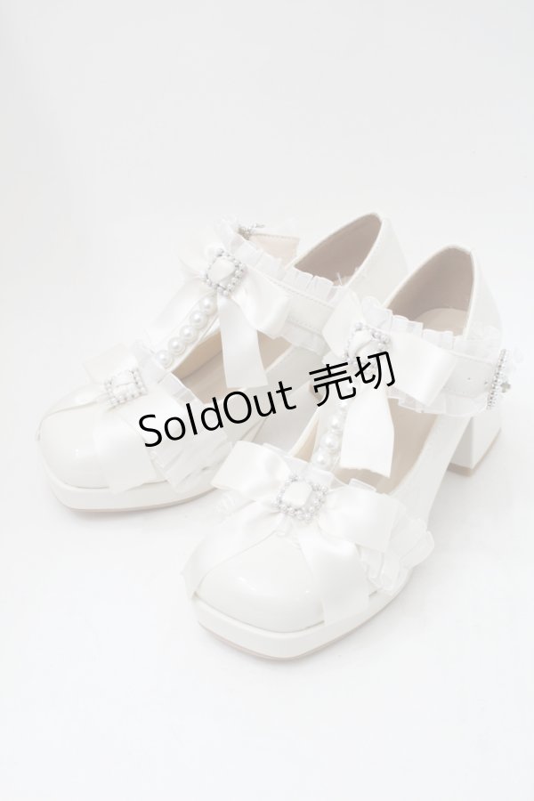 画像1: Lovely Tency / MA フリルリボンPLP パンプス M オフ S-25-11-18-004-LO-SH-HR-ZS (1)