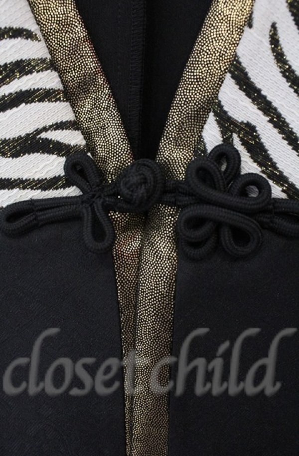 画像3: Qutie Frash / 着物ロングカーデ  ブラック O-25-11-13-010-QU-TO-OW-OS (3)