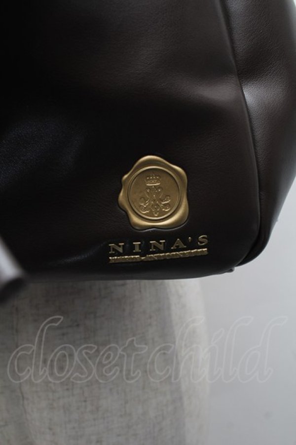 画像4: m petit by misako / AM*NIリボン3WAY バッグ  ブラウン S-25-12-15-009-LO-BG-HR-ZS (4)