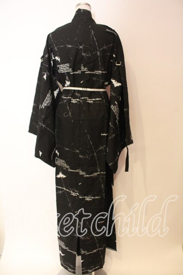 画像6: h.ANARCHY / オリジナルプリント浴衣  ブラック O-25-12-25-043-HN-OP-IG-OS (6)