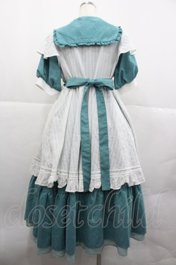 画像2: Favorite / セーラー襟お嬢様ワンピース XL グリーン I-25-12-27-082-LO-OP-SA-ZI (2)