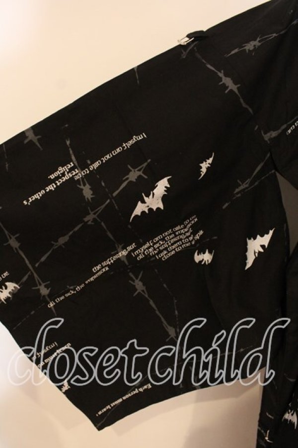 画像4: h.ANARCHY / オリジナルプリント浴衣  ブラック O-25-12-25-043-HN-OP-IG-OS (4)