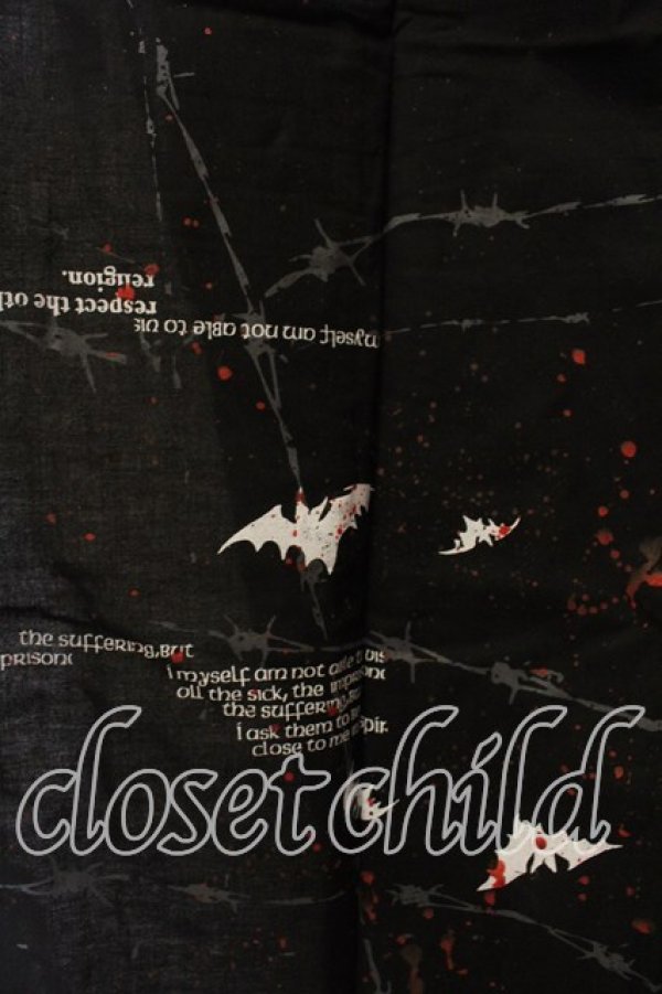 画像2: h.ANARCHY / オリジナルプリント浴衣  ブラック O-25-12-25-043-HN-OP-IG-OS (2)