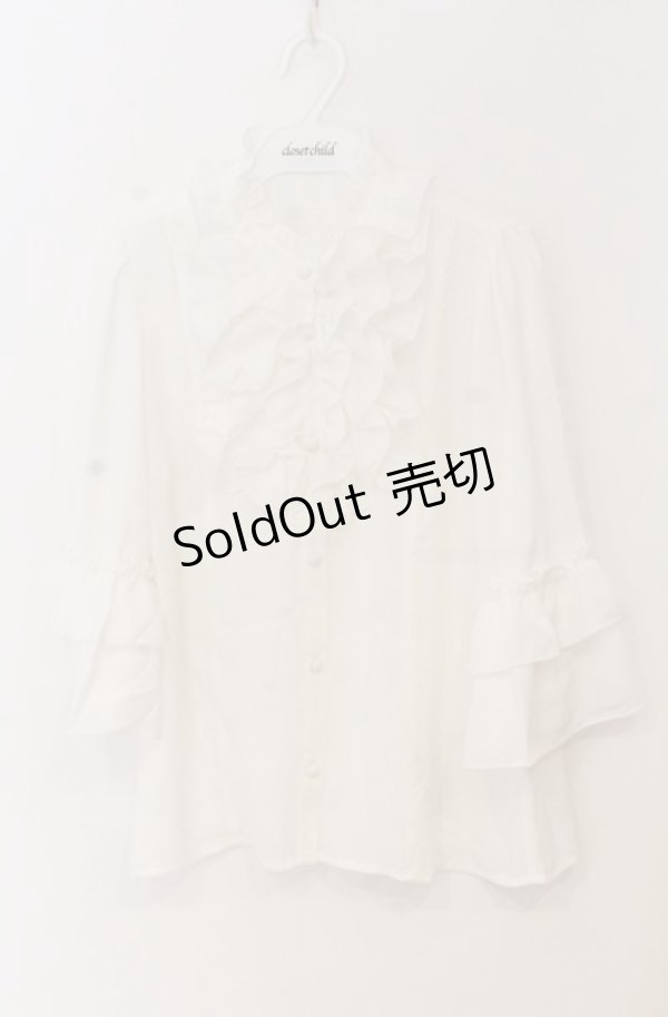 画像1: axes femme Kawaii / シャルロットブラウス M シロ O-25-12-29-056-AX-BL-OW-OS (1)