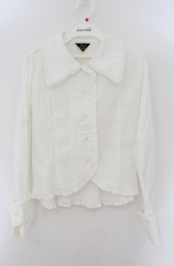 画像1: ALICE and the PIRATES / マッドハッターのブラウス  シロ O-26-01-24-072-PA-BL-IG-OS (1)