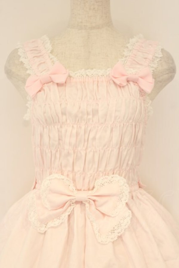 画像2: BABY,THE STARS SHINE BRIGHT / シャーリングプリンセスジャンパースカート  ピンク O-26-01-26-011-BA-SK-OW-OS (2)