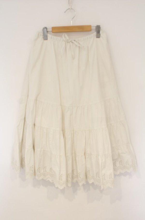 画像1: Jane Marple / Vintage Lace Tiered Skirt　スカート M シロ O-26-01-23-021-JM-SK-OW-OS (1)
