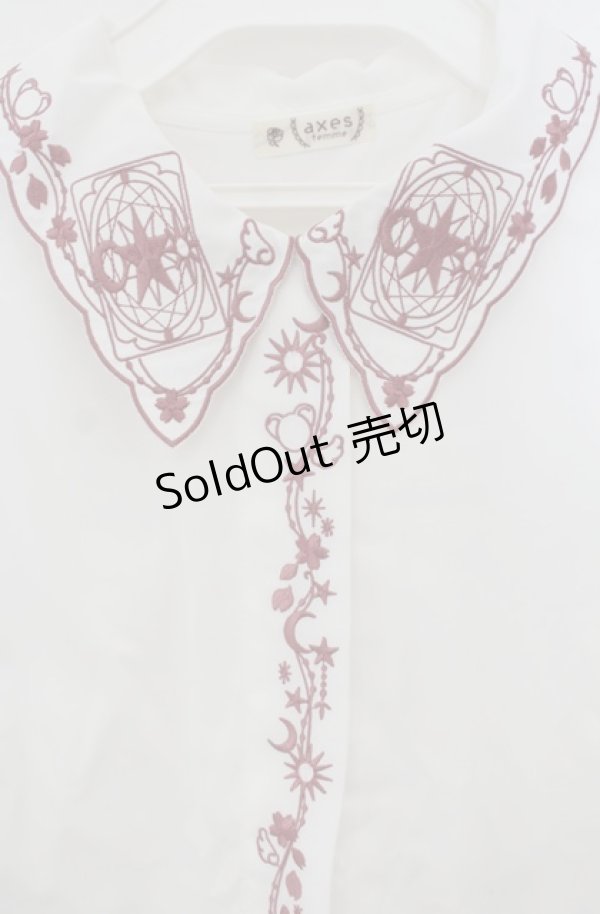 画像2: axes femme / カードキャプターさくら／ブラウス F シロ O-26-01-24-077-AX-BL-OW-OS (2)