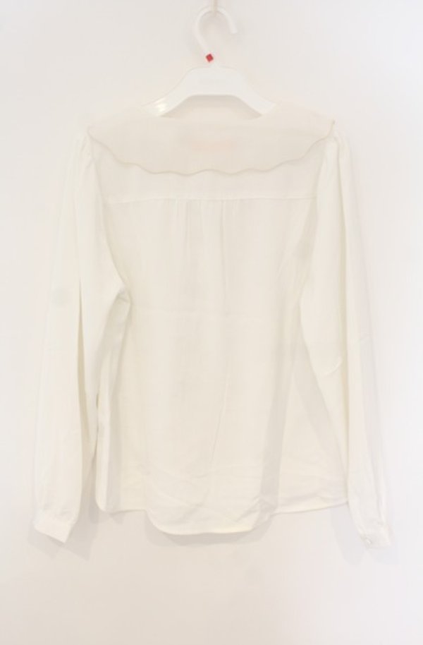 画像3: Fi.n.t / スノーフレーク刺繍衿ブラウス【洗える】 F オフホワイト O-26-01-23-035-CA-BL-OW-OS (3)