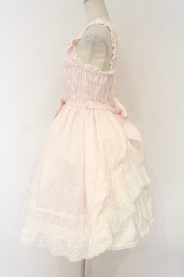 画像3: BABY,THE STARS SHINE BRIGHT / シャーリングプリンセスジャンパースカート  ピンク O-26-01-26-011-BA-SK-OW-OS (3)