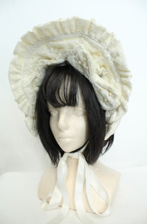 画像: metamorphose / 総レースハーフボンネット・コードラッセル  オフシロ O-26-01-30-007-ME-AC-IG-OS