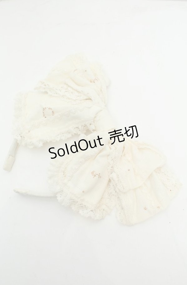 画像1: BABY,THE STARS SHINE BRIGHT / My little red riding hood柄リボンカチューシャ  オフシロ O-26-01-30-028-BA-AC-IG-OS (1)