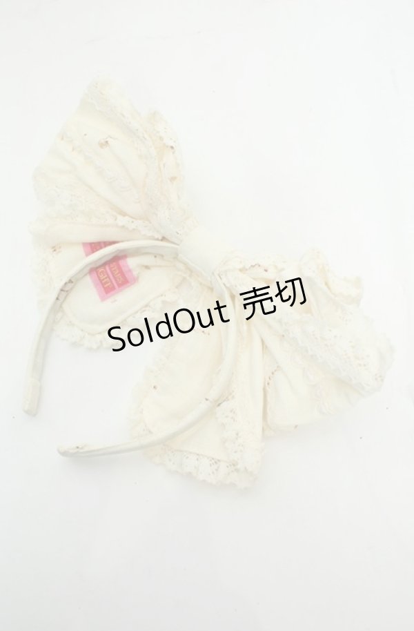 画像2: BABY,THE STARS SHINE BRIGHT / My little red riding hood柄リボンカチューシャ  オフシロ O-26-01-30-028-BA-AC-IG-OS (2)