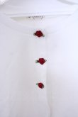 画像2: axes femme / ストロベリー刺繍ボレロ F シロ O-26-01-30-1015-AX-TO-OW-OS (2)