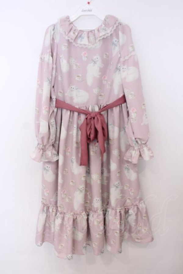 画像1: Melody BasKet / 白猫のTea timeフリルカラーワンピース M ピンク O-26-01-30-1008-LO-OP-IG-OS (1)