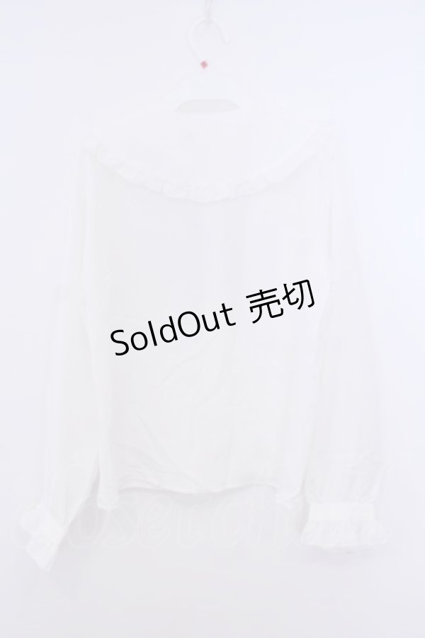 画像3: Amavel / カトラリー刺繍ブラウス M シロ O-26-01-30-1012-CA-BL-OW-ZT574 (3)