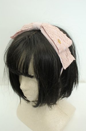 画像: Angelic Pretty / アンティークRibbonカチューシャ  ピンク O-26-01-30-001-AP-AC-IG-OS