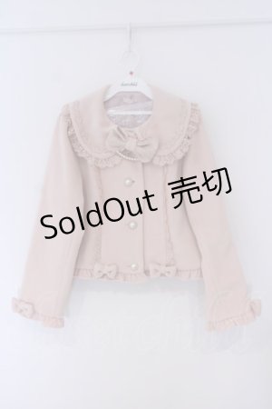 画像: Chalmiere / パールリボンショートコート  ピンク O-26-01-30-1020-EL-JA-IG-OS