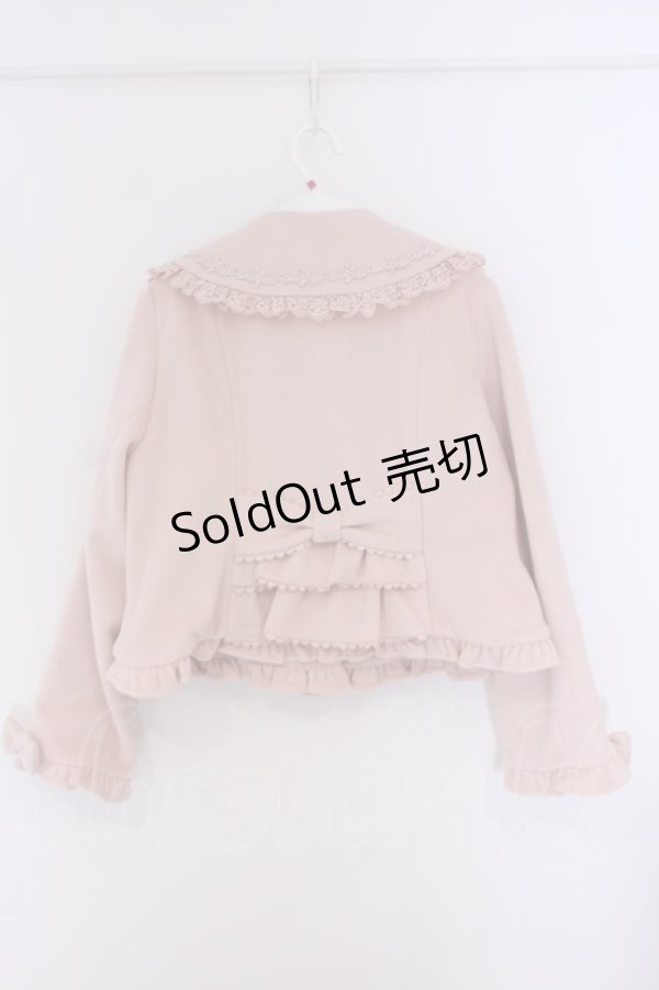 画像3: Chalmiere / パールリボンショートコート  ピンク O-26-01-30-1020-EL-JA-IG-OS (3)