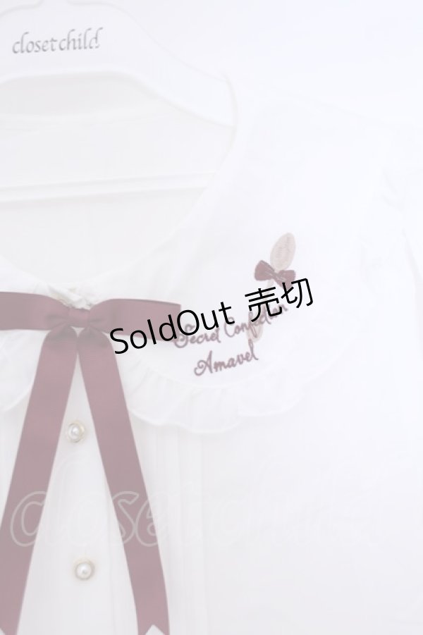 画像2: Amavel / カトラリー刺繍ブラウス M シロ O-26-01-30-1012-CA-BL-OW-ZT574 (2)