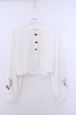 画像1: axes femme / ストロベリー刺繍ボレロ F シロ O-26-01-30-1015-AX-TO-OW-OS (1)