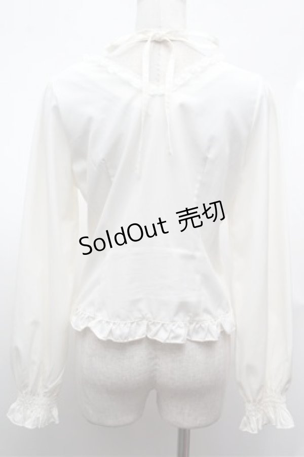 画像2: axes femme POETIQUE / アンジェリック　クワイヤブラウス  オフ S-26-02-01-027-AX-BL-AS-ZS (2)