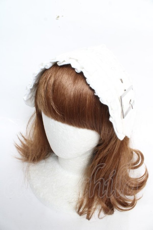 画像1: DimMoire / デニムベルトヘッドドレス  白 Y-26-02-01-005-PU-AC-SZ-ZY (1)