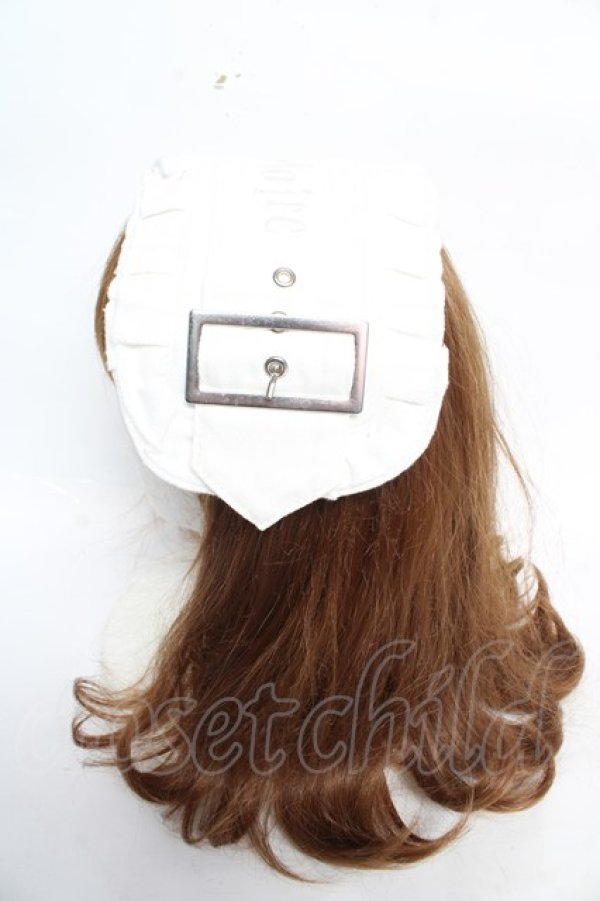 画像2: DimMoire / デニムベルトヘッドドレス  白 Y-26-02-01-005-PU-AC-SZ-ZY (2)
